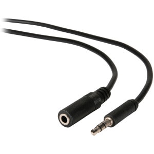 Main product image for 3.5mm Male to Female Slim-Plug Shielded Audio Cab 240-060